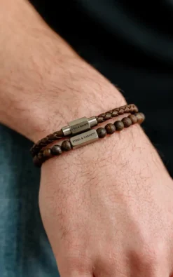 Steel & Barnett - Bruin Armband
