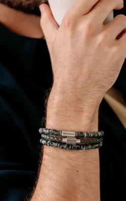 Steel & Barnett - Grijs Armband