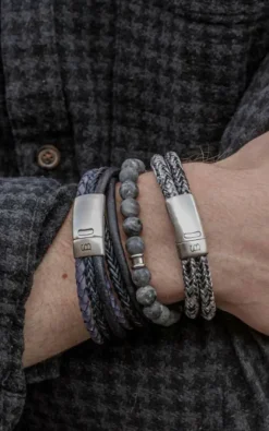 Steel & Barnett - Grijs Armband