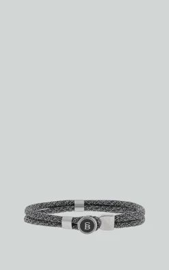 Steel & Barnett - Zwart/wit Armband