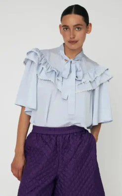 Stella Nova - Lichtblauw Blouse
