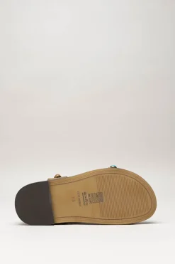 Steve Madden - Donkerbeige Sandaal plat