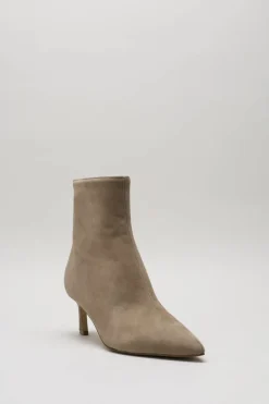 Steve Madden - Taupe Enkellaars hak
