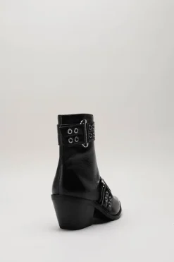 Steve Madden - Zwart Enkellaars hak