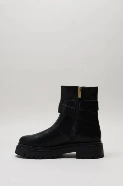 Steve Madden - Zwart Enkellaars plat