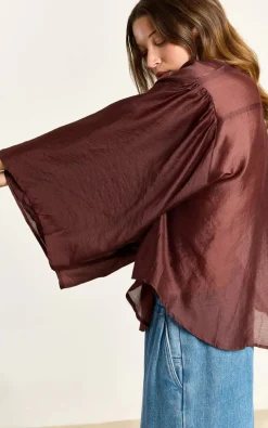 Studio Clique - Donkerbruin Blouse