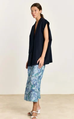 Studio Clique - Marineblauw Vest mouwloos