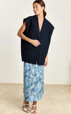 Studio Clique - Marineblauw Vest mouwloos