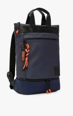 Sun68 - Donkerblauw Laptoptas