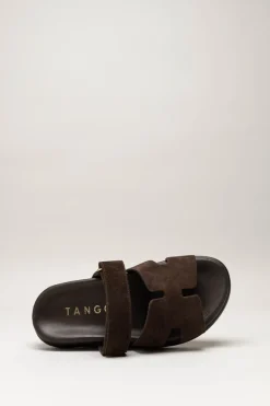 Tango - Donkerbruin Slipper