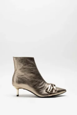 Tango - Goud Enkellaars hak