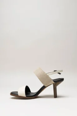 Thiron - Beige Sandaal hak
