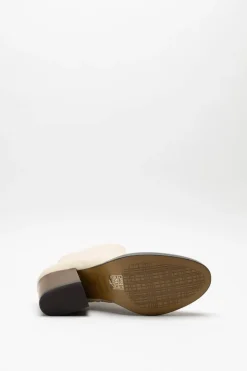 Thiron - Lichtbeige Enkellaars hak