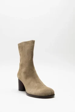 Toral - Beige Enkellaars hak