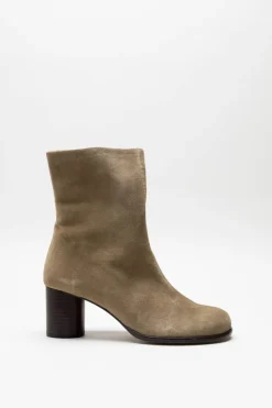 Toral - Beige Enkellaars hak