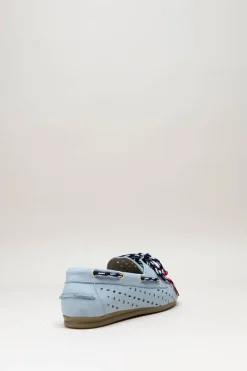 Toral - Lichtblauw Bootschoen