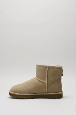 Ugg - Beige Enkellaars plat