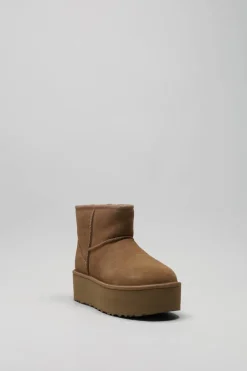 Ugg - Camel Enkellaars plat