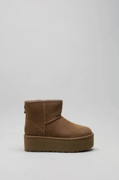 Ugg - Camel Enkellaars plat