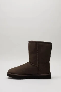 Ugg - Donkerbruin Enkellaars plat