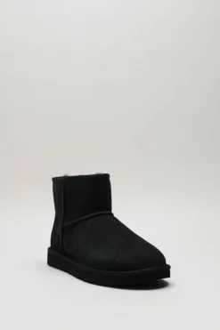 Ugg - Zwart Enkellaars plat