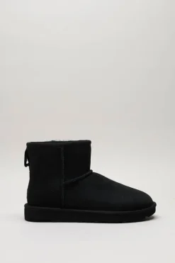 Ugg - Zwart Enkellaars plat