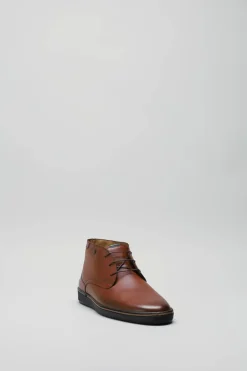 Van Bommel - Cognac Veterschoen hoog