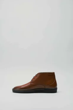 Van Bommel - Cognac Veterschoen hoog