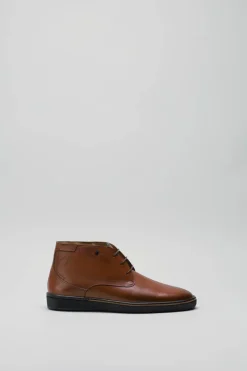 Van Bommel - Cognac Veterschoen hoog
