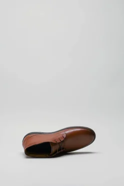 Van Bommel - Cognac Veterschoen hoog