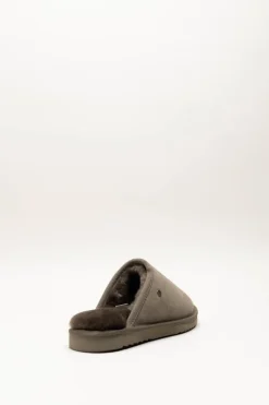 Warmbat - Taupe Pantoffel