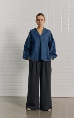Withblack - Blauw Blouse