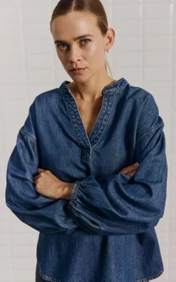 Withblack - Blauw Blouse