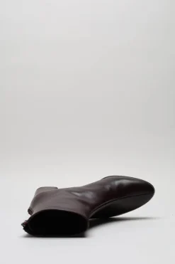 Zinda - Aubergine Enkellaars hak