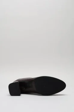Zinda - Aubergine Enkellaars hak