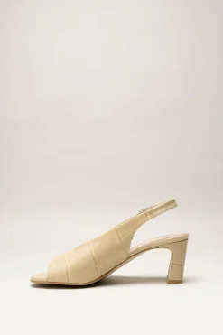 Zinda - Beige Sandaal hak