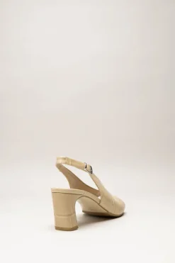 Zinda - Beige Sandaal hak