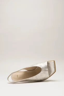 Zinda - Zilver Sandaal hak